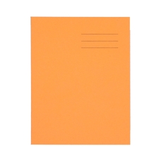 9x7" Exercise Book 80 Page, 7mm Squared, Orange - Pack of 100